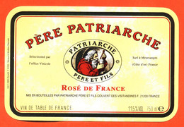 étiquette De Vin Rosé De France Père Patriarche à Couvent Des Visitandines "  75 Cl - Pink Wines