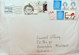 (Large Cover) Netherlands Letter Posted To Australia (with 8 Stamps) - Covers & Documents