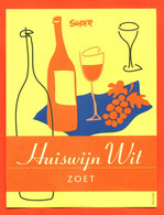 étiquette De Vin Huiswijn Wit à Zoet  ( Pays Bas ? ) - Vin De Pays D'Oc