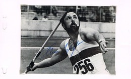 JEUX OLYMPIQUES - AUTOGRAPHE SUR PHOTO - ALLEMAGNE - WOLFERMANN - ATHLETISME - - Autographes