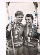 JEUX OLYMPIQUES - AUTOGRAPHE SUR PHOTO - ALLEMAGNE - ZIMMERMANN - ESSER - CANOE KAYAK - - Autographes