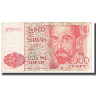 Billet, Espagne, 2000 Pesetas, 1980, 1980-07-22, KM:159, TTB - [ 4] 1975-… : Juan Carlos I