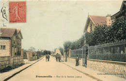 Franconville * Rue De La Station * 1905 * Villageois * Villa - Franconville