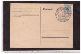 TEM12600  -   BISCHOFSWERDA  1/2-3-1947    /   POSTKARTE   FRANKED WITH  MICHEL NR. 947 - Brieven En Documenten