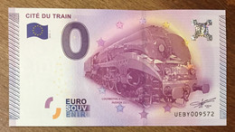 2015 BILLET 0 EURO SOUVENIR DPT 68 CITÉ DU TRAIN ZERO 0 EURO SCHEIN BANKNOTE PAPER MONEY - Privatentwürfe