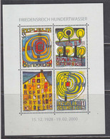 Austria 2008 - 80th Birthday Of Friedensreich Hundertwasser, Mi-Nr. Bl. 47, MNH** - 2001-10 Neufs