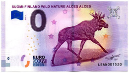 Billet Touristique - Finlande - 0 Euro - Wild Nature - Alces - (2019-2) - Essais Privés / Non-officiels