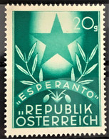 AUSTRIA 1949 - MLH - ANK 947 - Esperanto - Unused Stamps