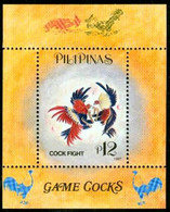 Philippines Pilipinas Bf 128 Et Bf 129 Zodiaque Chinois, Année Lunaire Du Coq, Combat - Astrology