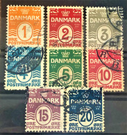DENMARK 1905/17 - Canceled - Sc# 57-64 - Gebraucht