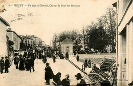 Piégut * Un Jour De Marché , Champ De Foire Des Bestiaux - Andere & Zonder Classificatie