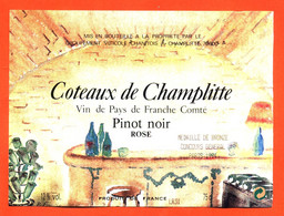 étiquette Vin Coteaux De Champlitte Pinot Noir Rosé - 75 Cl - Roséwijn