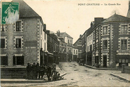 Pontchâteau * La Grand Rue * Buvette Billards GIQUIAUD * Pharmacie - Pontchâteau