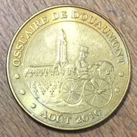 55 DOUAUMONT OSSUAIRE LE VÉLOCIPÈDE MDP 2010 MÉDAILLE SOUVENIR MONNAIE DE PARIS JETON TOURISTIQUE MEDALS COINS TOKENS - 2010