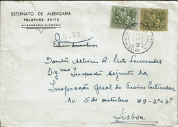 Portugal , 1972 , Albergaria A Velha Postmark ,  Extrenato , School , Stamps  Medieval Knight 2$50 And 2$00 - Postmark Collection
