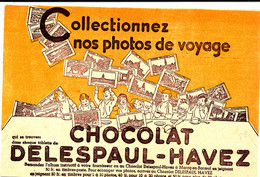 BU 1960 /   BUVARD-   CHOCOLAT  DELESPAUL- HAVEZ    ( 20,00 Cm X 13,50 Cm) - Chocolat