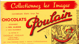 BU 1974 /   BUVARD-   CHOCOLATS POULAIN    (22,00 Cm X 12,50 Cm) - Chocolat