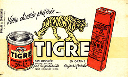 BU 1991 /   BUVARD-     CHICOREE TIGRE      (21,00 Cm X 12,50 Cm) - Café & Thé