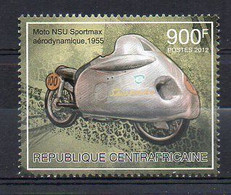 NSU Sportmax 1955 - Motorcycle Stamp (Central Africa 2012) - MNH (1W2061) - Moto