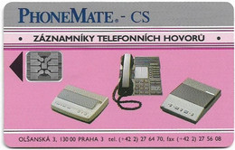 Czechoslovakia - CSFR - PhoneMate - 1992, SC4, Cn.C2B140734 Red, 150Units, 50.000ex, Used - Czechoslovakia