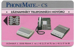 Czechoslovakia - CSFR - PhoneMate - 1992, SC5, Cn.C2B140738 Red, 150Units, 50.000ex, Used - Czechoslovakia