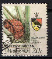 NEGRI SEMBILAN - 1986 - PIANTA LOCALE E STEMMA - USATO - Negri Sembilan