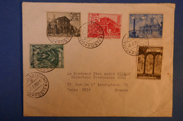 G1 VATICAN BELLE LETTRE 1950 ROMA POUR PARIS R DE L ASSOMPTION + AFFRANCHISSEMENT PLAISANT - Cartas & Documentos