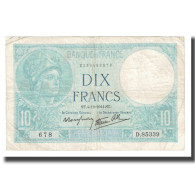 France, 10 Francs, 1941, 1941-12-04, TB, Fayette:7.30, KM:84 - 10 F 1916-1942 ''Minerve''