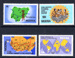 NIGERIA - 1978 TECHNICAL COOPERATION SET (4V) FINE MNH ** SG 376-379 - Nigeria (1961-...)