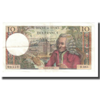 France, 10 Francs, 1971, 1971-02-04, SUP, Fayette:62.49, KM:147c - 10 F 1963-1973 ''Voltaire''