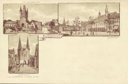 Nederland, ZIERIKZEE, Havenplein, Nobel- En Zuid-Havenpoort (1899) Ansichtkaart - Zierikzee