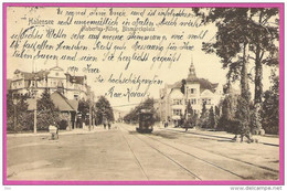 D054_BERLIN HALENSEE HUBERTS ALLEE * BISMARCKPLATZ * TRAMWAY *  SENT TO DENMARK 1913 - Halensee