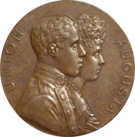 ESPAÑA. ALFONSO XIII. MEDALLA BODA DE ALFONSO XIII Y VICTORIA EUGENIA DE BATTENBERG. 1.906. ESPAGNE. SPAIN MEDAL - Monarchia/ Nobiltà