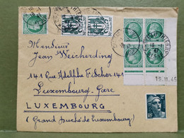 Enveloppe, Oblitéré Château-Thierry 1947 Envoyé Au Luxembourg - Briefe U. Dokumente