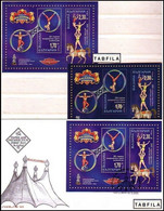 BULGARIA - 2020 - 20ans Circus Balkanski - Bl Normal + Bl Sans Value + FDC - Unused Stamps