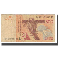 Billet, West African States, 500 Francs, 2012, TB - Estados De Africa Occidental