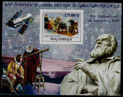 MOZAMBIQUE 2009 GALILEO GALILEI BLOCK  IMPERF MI No BLOCK 275 MNH VF!! - Astrology