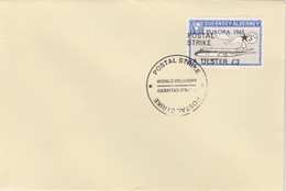 Guernsey - Alderney 1971 Postal Strike Cover To Ulster Bearing Viscount 3s Overprinted Europa 1965 - Sin Clasificación