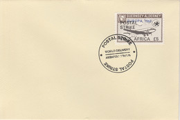 Guernsey - Alderney 1971 Postal Strike Cover To South Africa Bearing DC-3 6d Overprinted Europa 1965 - Non Classificati