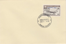 Guernsey - Alderney 1971 Postal Strike Cover To Thailand Bearing DC-3 6d Overprinted Europa 1965 - Ohne Zuordnung