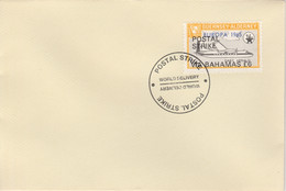 Guernsey - Alderney 1971 Postal Strike Cover To Bahamas Bearing Dart Herald 1s Overprinted Europa 1965 - Unclassified