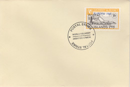 Guernsey - Alderney 1971 Postal Strike Cover To Falkland Islands Bearing Dart Herald 1s Overprinted Europa 1965 Postmark - Zonder Classificatie