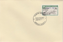 Guernsey - Alderney 1971 Postal Strike Cover To Kibris Bearing Heron 1s6d Overprinted Europa 1965 - Unclassified