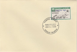 Guernsey - Alderney 1971 Postal Strike Cover To Spain Bearing Heron 1s6d Overprinted Europa 1965 - Non Classés