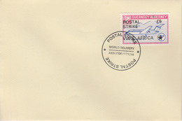 Guernsey - Alderney 1971 Postal Strike Cover To South Africa Bearing 1967 BAC One-Eleven 3d Overprinted 'POSTAL STRIKE V - Non Classificati