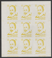 GB1971 Exeter Emergency Delivery Service 2.5p-6d Label Depicting Gilbert In Complete Sheet Of 9 U/M - Cinderella