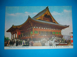 Japan,Tokyo,Chapel Of Asakusa Temple,Buddhism Religion Temple,traditional Architecture,trade Stands,vintage Postcard - Buddhism
