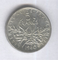 Fausse 5 Francs France 1960 - Exonumia - Errores Y Curiosidades