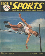 Official Magazine Of The British Olympic Association , WORLD SPORTS , 1948 , 10 Scans ,frais Fr 3.65 E - 1900-1949