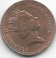 Great Britain 1 Penny 1988  Km 935  Unc/ms63 - 1 Penny & 1 New Penny